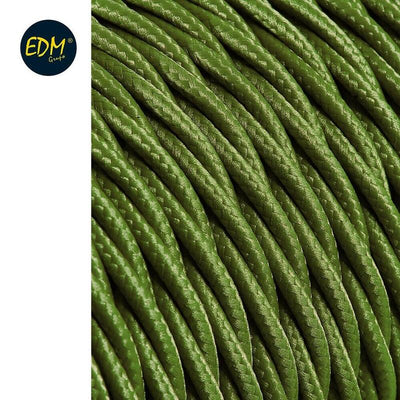 Cable Textil Trenzado 2X0,75MM C-18 Green Seda 5M — image 1