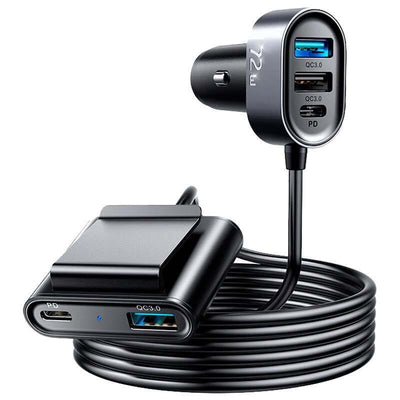 Joyroom Car Charger JR-CL05 72W 3x USB-A Qc 3.0 + 2x USB-C Pd — image 1