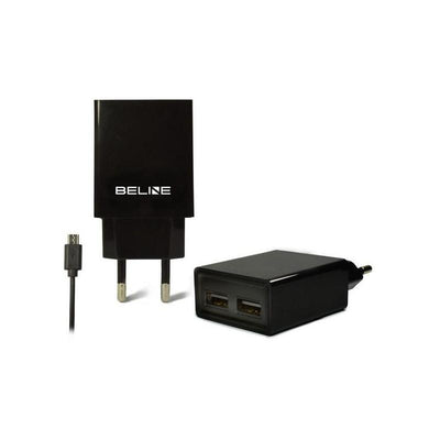 Charger Network 2x USB + Microusb 2A Black — image 1