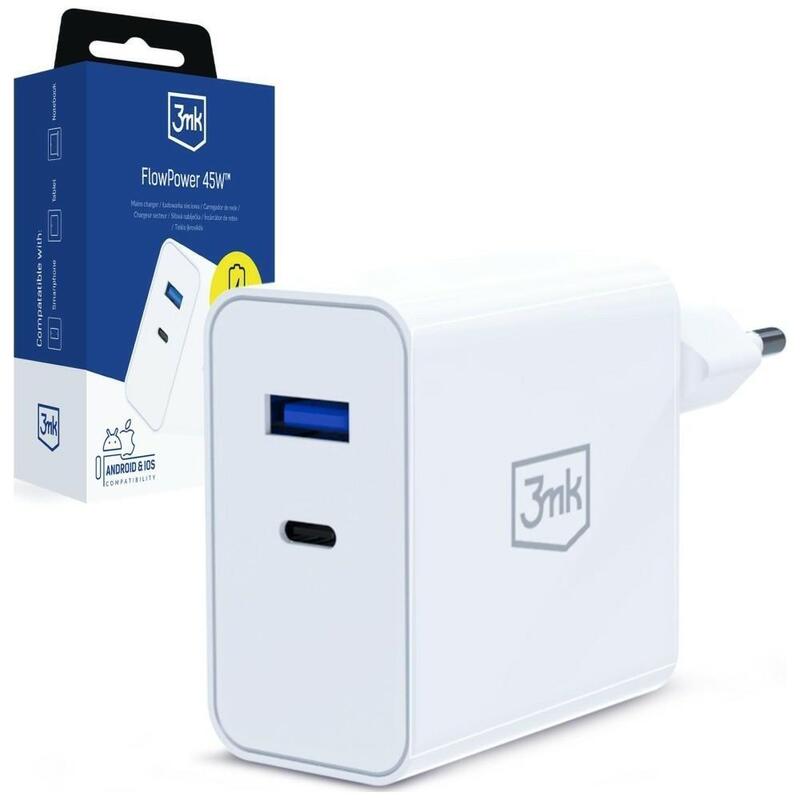 Charger Network 45W PD 3.0 QC4 + USB-A USB-C White