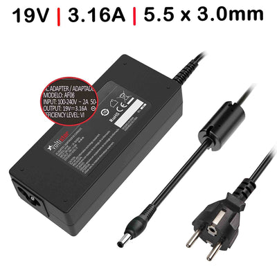 Charger Laptop Samsung Series M40 M50 M55 M60 M70 19V 3.16A 60W 5.5 X 3.0MM — image 1