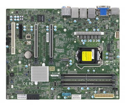 Motherboard Super Micro MB Intel 1200 X12SCA-F-B Bulk W480 ATX,4XD4 2933 Ecc, SATA3, 10x USB, VGA, 3XPCIE — image 1