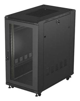 Lanberg Cabinet Rack 19 22U 600X1000 Flat Pack Door Perforada Black