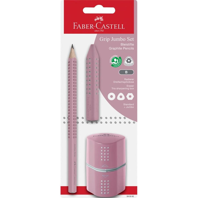 Faber-castell Jumbo Grip Set Rose Shadows Bk
