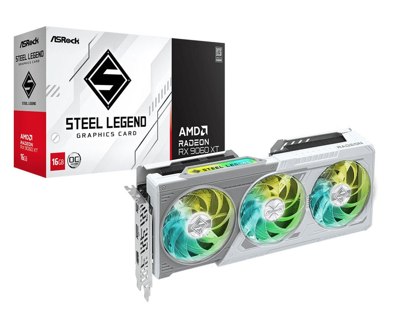 Asrock Graphics Card RX9060XT Steel Legend 16GB Oc
