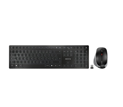 Cherry Keyboard German + Mouse Dw 9500 Slim RF Wireless + Bluetooth Qwertz Black Grey — image 1