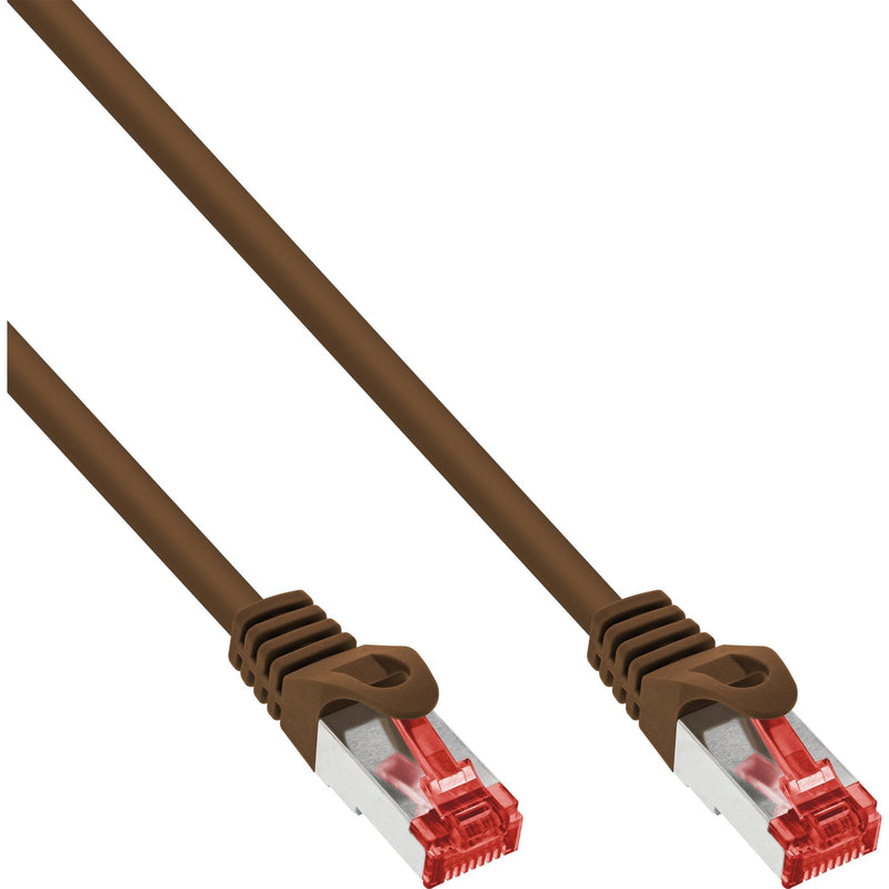 Inline Network Cable S/FTP Pimf CAT.6 250MHZ Pvc Brown Cobre 7,5M