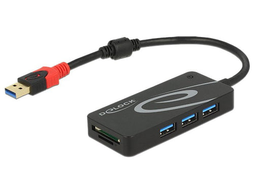Delock Externer USB 3.1 Gen 1 Hub USB Typ-a 3 X USB Typ-a — image 1
