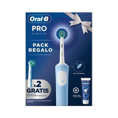 Braun Brush Dental Electrico Oral-b Vitality Pro 2 Heads And Dentrifico Colour Blue — image 1