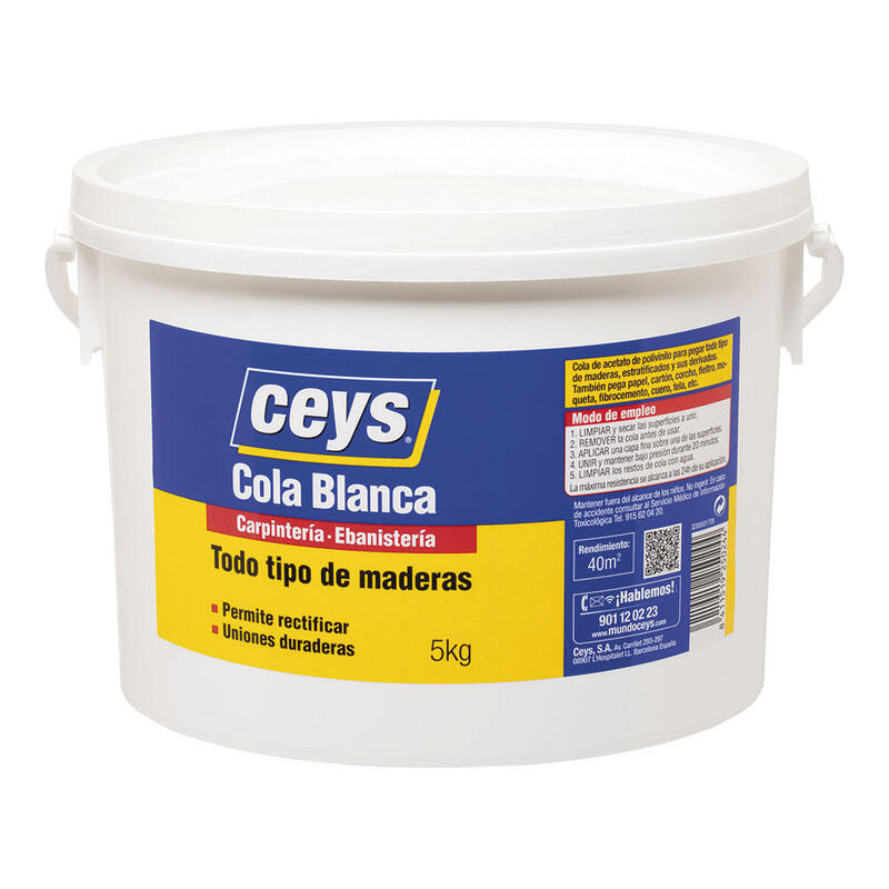 Ceys Cola White Wood Bote 5KG 501705