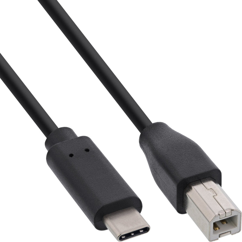 Inline Cable USB 2.0, Type-c Male a B Male Black 3M