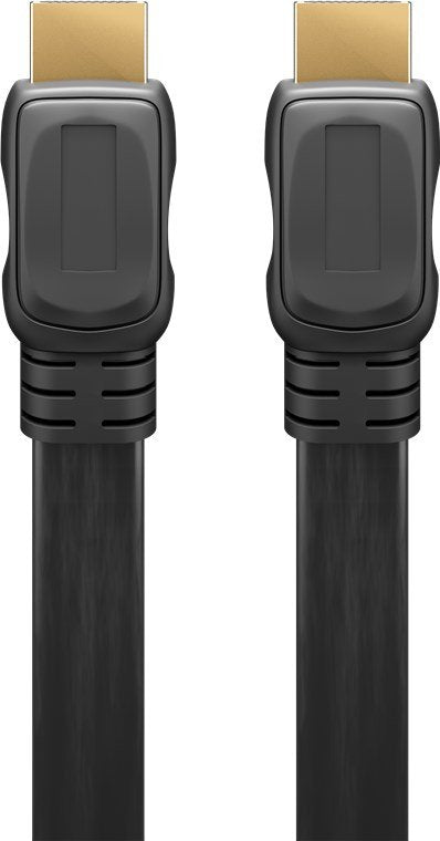 Goobay HDMI Cable a-a 3 Metres Black 4K 60HZ 10,2 Gbit/S Series 2.0 Flat