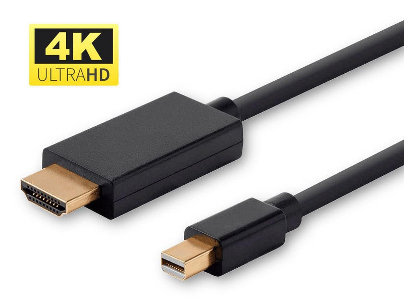 Microconnect MDPHDMI1B-4K Adapter Cable Vídeo 1M Mini DisplayPort HDMI Type a Standard Black