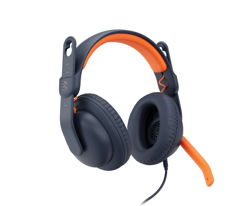 Logitech Headphones Zone Learn Diadema Educación Blue Orange