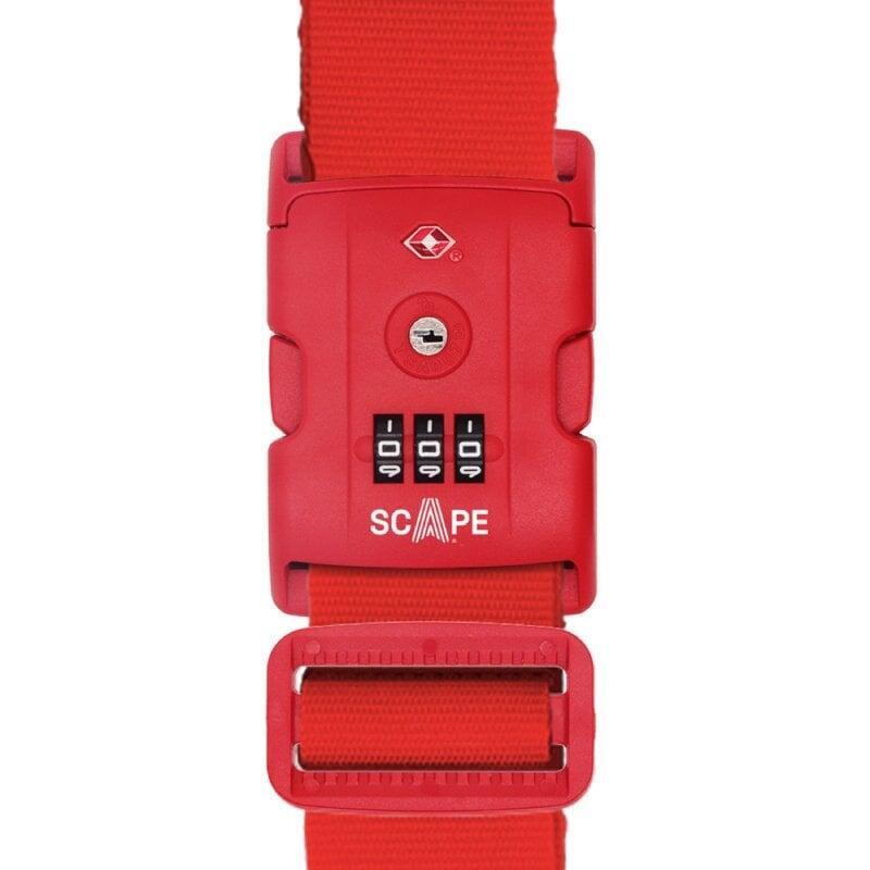 Scape Travel Strap Maleta With Combinación E0121 Red