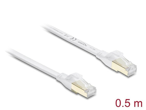 Delock RJ45 Flachband Network Cable CAT.8.1 U FTP 40Gbps, 0,5M — image 1