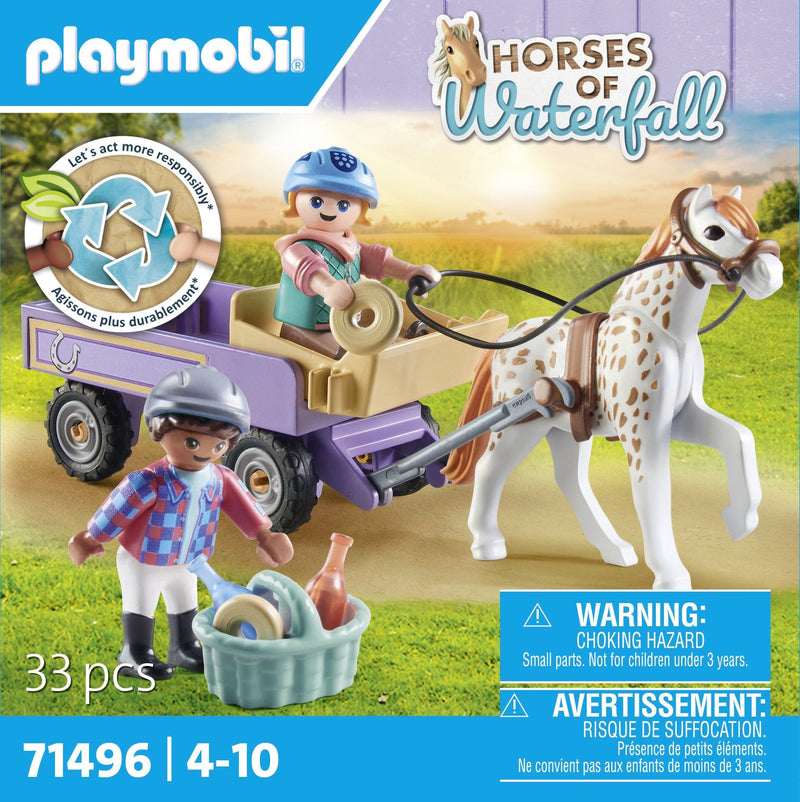 Playmobil 71496 Caballos Cascada Cochecito Pony