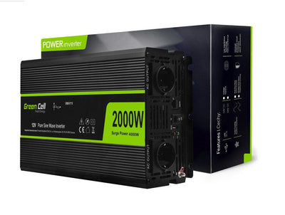 Green Cell Inversor Voltaje Automóvil ® 12V a 230V, Onda Sinusoidal Complete 2000W / 4000W — image 1