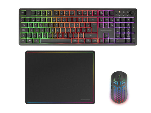 Mars Gaming Pack Gaming Mcpwx Wireless Keyboard + Wireless Mouse + Mouse Pad — image 1