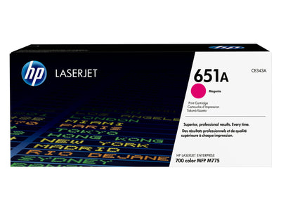 HP Genuine Toner 651A Magenta CE343A — image 1