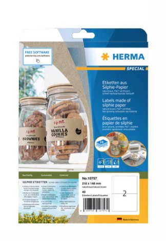 Herma Labels Silphie A4 20 Hojas 210X148