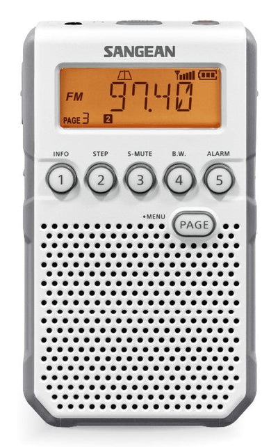 Sangean DT-800 White Radio Digital Bolsillo Am Fm With Rds Screen LCD Battery Rechargeable — image 1