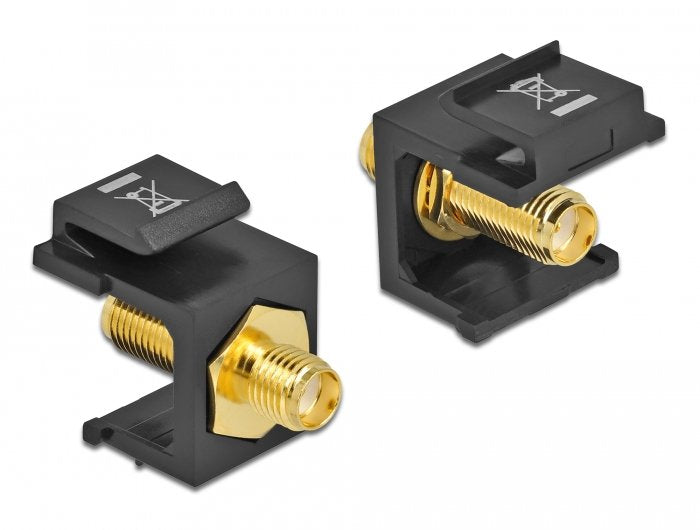 Keystone Módulo Sma Connector Female Sma Connector Female Black