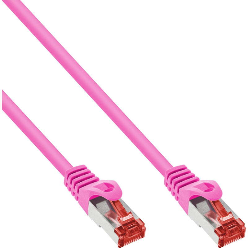 Inline® Network Cable S/FTP Pimf CAT.6 250MHZ Pvc Cobre Pink 0.25M