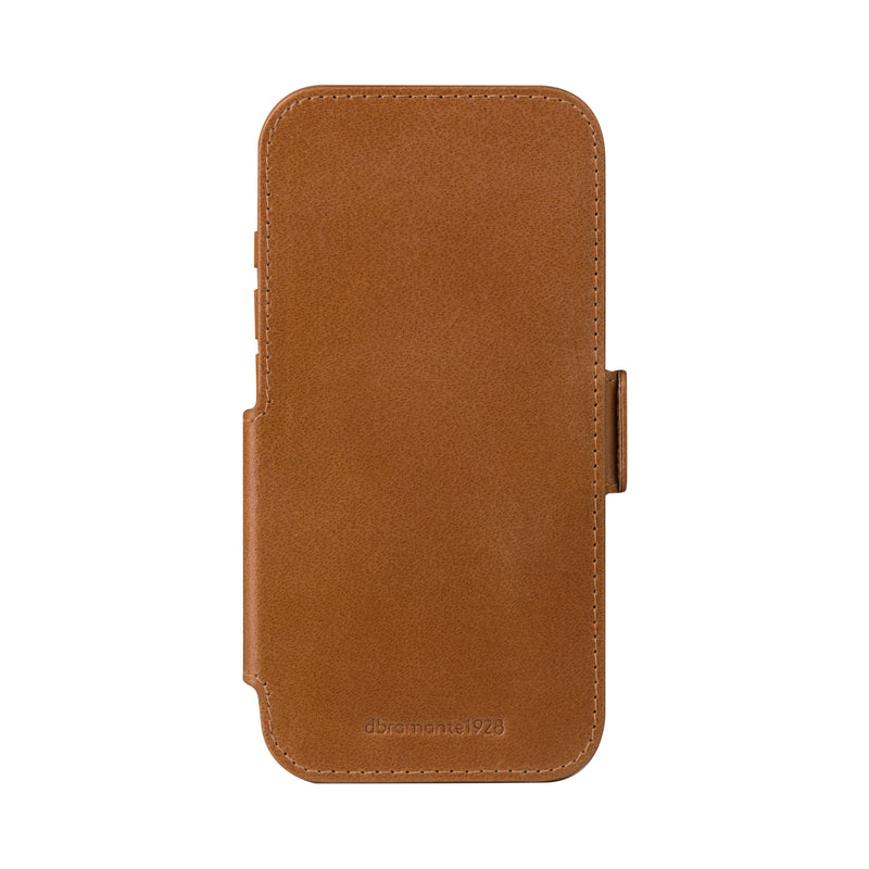 DBRAMANTE1928 Copenhagen Case With Cover Phone Mobile Phone Leather Grano Entero Brown Apple Iphone 17 Pro