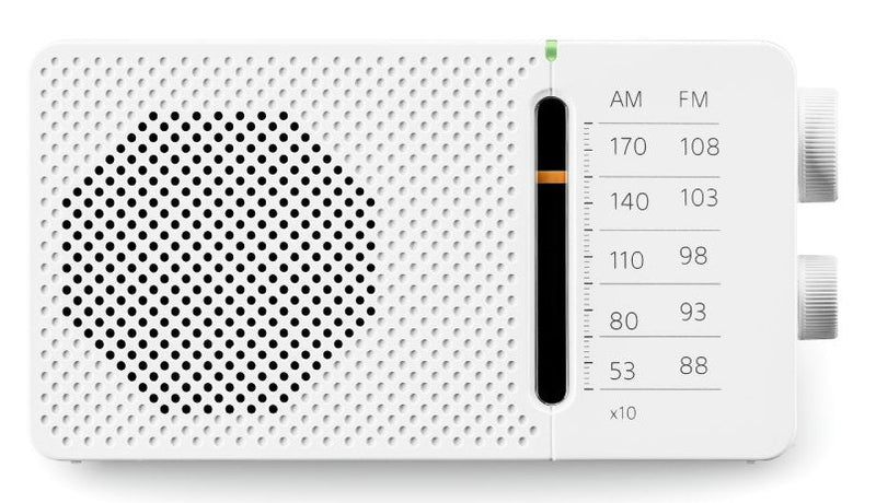 Sangean SR-36 White Radio Fm/Am Speaker Integrado Antenna Telescópica Output Headphones
