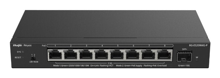 Reyee ES209MG-P Switch 5XMGB PoE 1XSFP + 130W