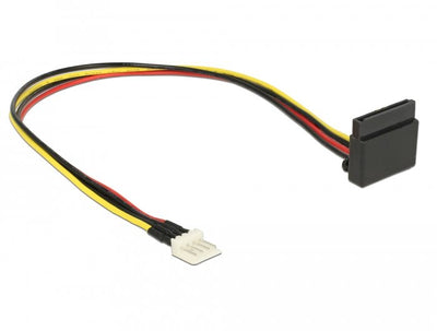 Delock 85511 Cable Power Floppy 4PIN M SATA 15PIN H 0.30M — image 1