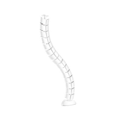 Inline Pasacables Flexible, Vertical Mesas, 2 Cameras 0,80M, White — image 1