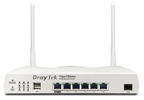 Draytek Vigor 2866VAC Router Wireless Gigabit Ethernet Double Band (2,4GHZ 5GHZ) White — image 1