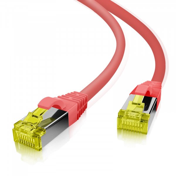 Helos Ultra Flex Network Cable S/FTP CAT.6A Tpe Red 10,0M