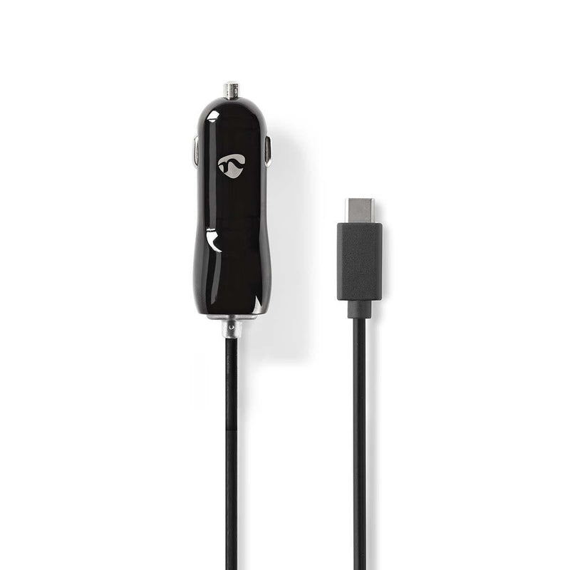 Nedis Car Charger 3,0A 1 Output Usb-c™ Cable Fixed Blister Black
