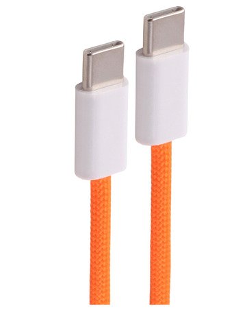 Shiverpeaks USB-C Cable Charging 2.0, 60W, Orange, Textil, 2M — image 1
