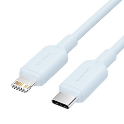 Vention USB Cable 2.0 Type-c Lightning Laksf USB Type-c Male Lightning Male Up To 27W 480Mbps 1M Blue — image 1