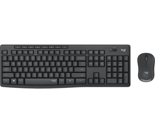 Logitech Keyboard English MK295 Silent Wireless Combo Mouse Included USB QWERTY Graphite — image 1