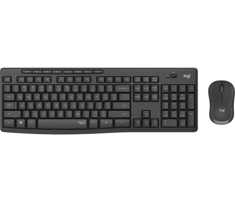 Logitech Keyboard Nórdico MK295 Silent Wireless Combo Mouse Included USB QWERTY Graphite