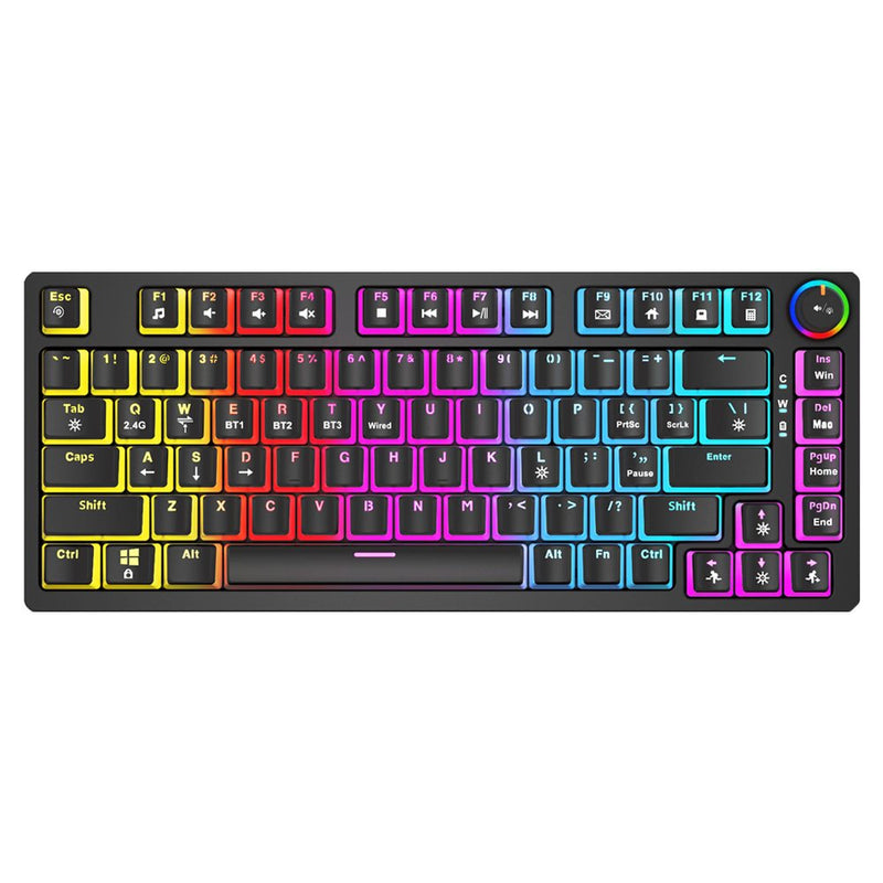 Keyboard Mecánico Wireless Phenix, Gateron Yellow Pro, Pudding