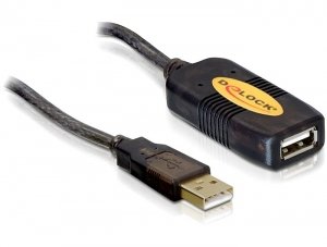 Delock USB Cable 2.0 Alargo Activo 5M Black