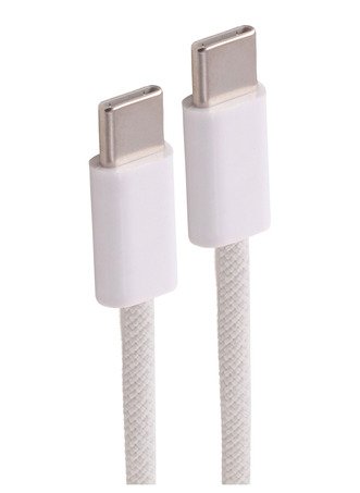 Shiverpeaks USB-C Cable Charging 2.0, 240W, White Textil, 1M — image 1