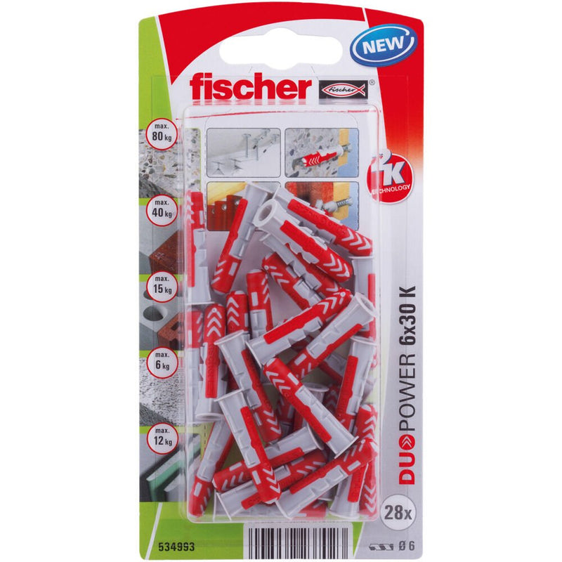 Fischer Blister 28 Tacos Duopower Ø6X30MM 534993