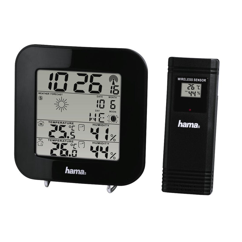 Hama Estación Meteorológica, Radio Watch Dcf, Previsión Meteorológica And Fases Luna, Temperatura Indoor And O