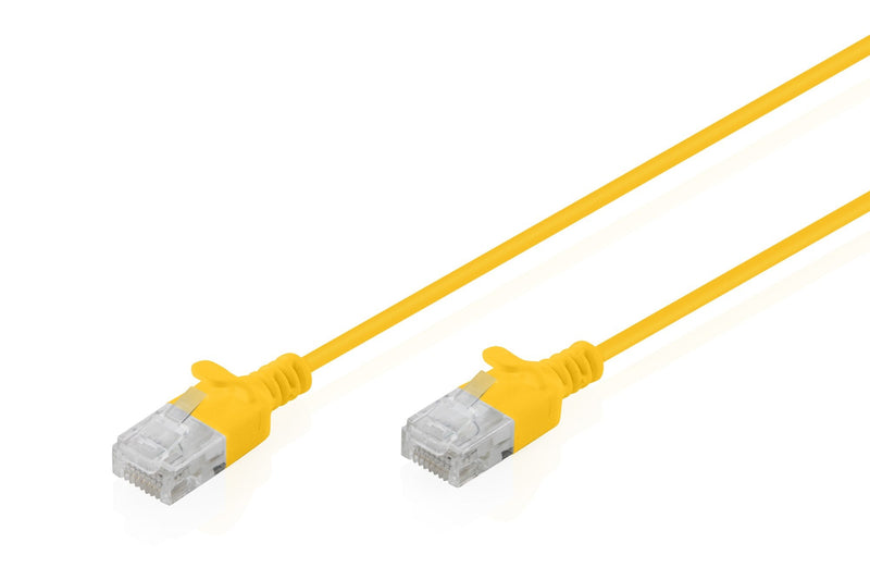 CAT.6 U-UTP Slim Network Cable, 0,3M, Yellow