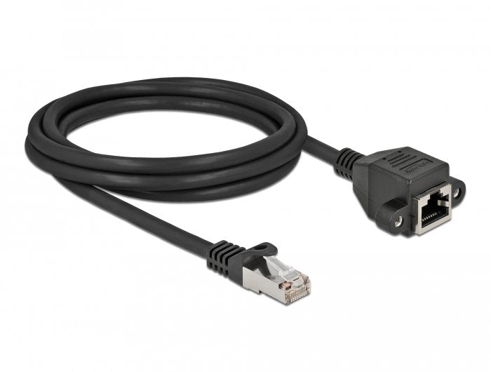 Delock 87001 Network Cable Black 1M CAT.6A S/FTP (s-STP)