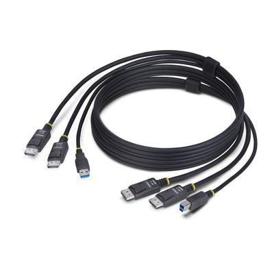 Cable KVM DisplayPort Double Screen USB 5Gbps 1 8M — image 1
