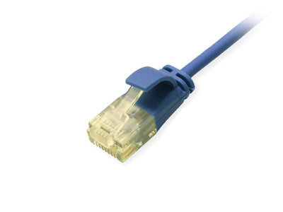 Equip Network Cable CAT.6A Slim U UTP 2x RJ45 0.50M Blue Lszh — image 1