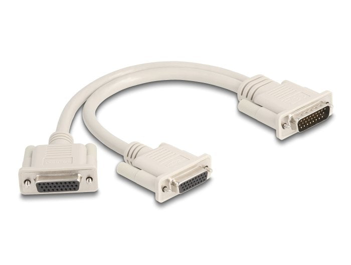 Adapter And Cable Splitter D-sub HD 26 Pin Connector Male a 2 X D-sub HD 26 Pin Connector Female With Screws 3